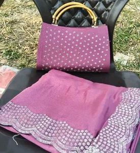 Elegant Saaree With Purse