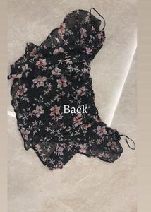 flowy mesh top with lining