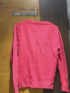V-Neck Pink Sweater