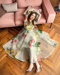 floral printed Gown vt