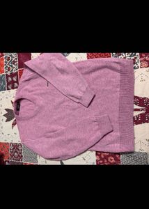 Men's Pink V-Neck Sweater