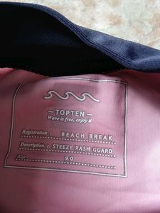 Pink and Navy "Beach Break" Rash Guard
