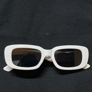 White Rectangle Sunglasses