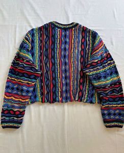 Tundra knit Coogi style sweater