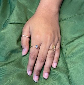 Set of 5 Delicate Rings
