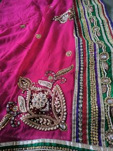 Embellished Pink Saree 💓