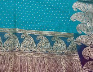 New Elegant Purple & Gold Brocade Saree