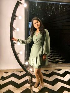Sage Green Wrap Dress