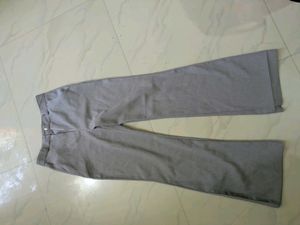 Women's Grey Wide Leg Trousers