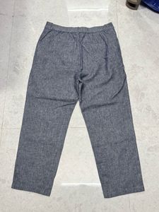 Uniqlo Casual Grey Linen Blend Trousers