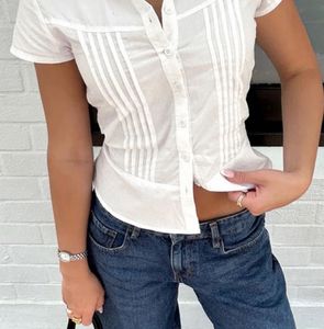Chic White Button-Up Shirt