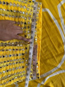 Stunning Yellow &amp; Teal Lehenga Choli Set