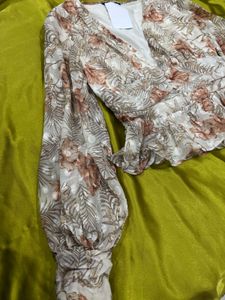 Floral Print Peplum top