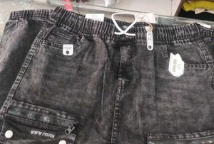 Cargo Denim Shorts