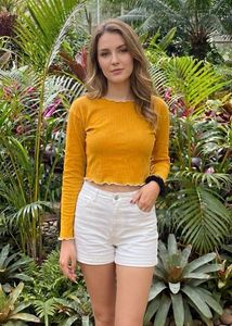 Full Sleeves Crop Top