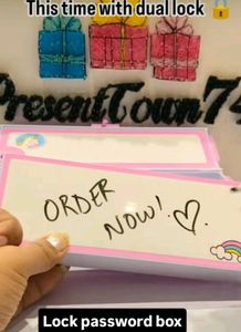 Cute Unicorn dual Password Lock Box