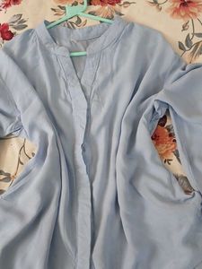Light Blue Long-Sleeve shirt