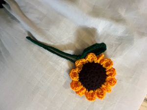 Handmade Crocheted Sunflower Decoration