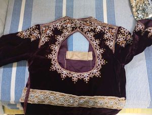 Elegant Velvet Anarkali Suit