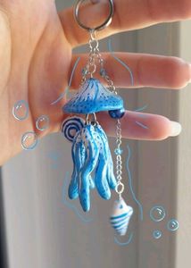 Ocean Themed Jellyfish 🪼 Inspired Keychain