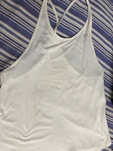 Under Armour White Athletic Tank Top