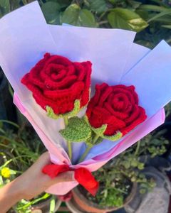 Handmade Crochet Roses Bouquet