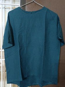 Teal green Relaxed Fit Top