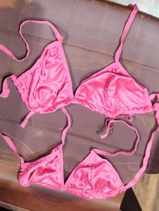 Pink String Bikini Top 2 pcs