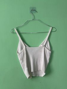 Cream Knit Cami Top