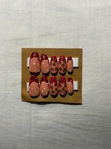 Cute Strawberry Press-On Nails