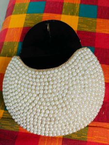 Elegant Faux Pearl Clutch Bag