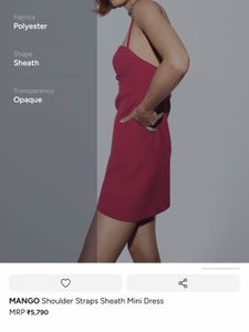 Mango Sweetheart Neckline Dress
