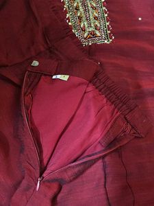Maroon suit set