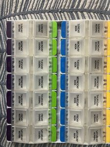 Medicine organiser Pill box 28 days