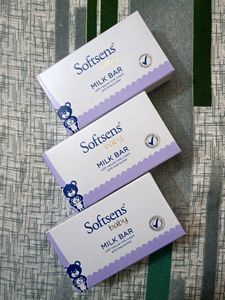 Softsens Baby Soap Milk Bar (Pack Of 3 X 100gms)