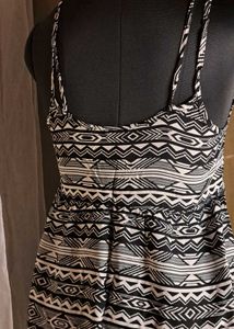 Patterned Sleeveless Dress