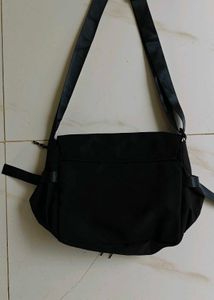 Stylish korean we will Black Messenger Bag