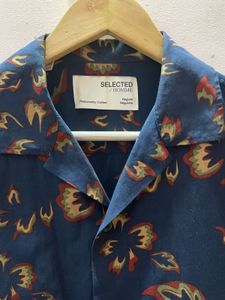 Selected Homme Blue Floral Shirt