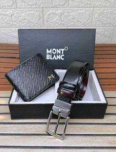 Mont Blanc Belt & Wallet Set