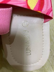 Women's Pink Floral Slide Sandals