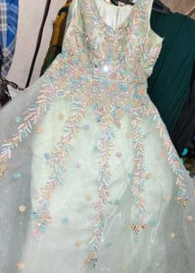 Heavy Embroidery Gown For Women