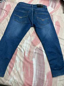 Men's Blue Distressed Jeans