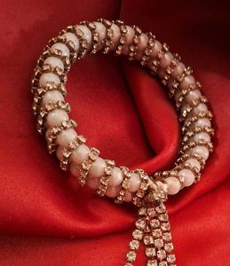 Elegant Pearl &amp; Crystal Bracelet