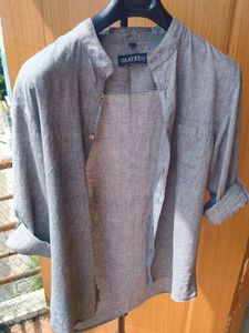 100% Cotton Men's Casual Shirt | Grey