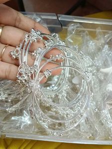 Exquisite Silver Anklets with Bells
