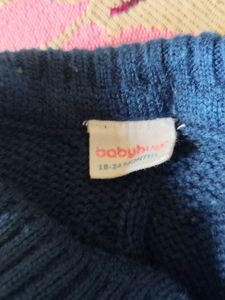 Cute Blue Sweater with Soccer Ball