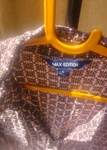 Elegant Brown Geometric Print Kurta