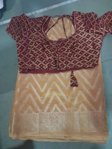 combo Elegant Yellow Saree with Pink Border