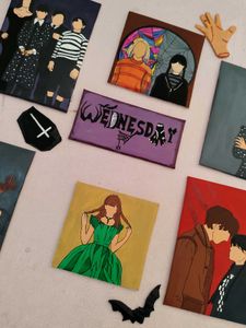 Wednesday Inspired Handmade Art Collection