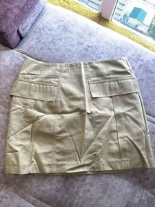 H&M Linen Blend Cargo Skirt